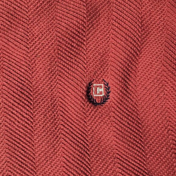 Vintage Polo Ralph Lauren Sweater Mens MediumRed Heavyweight Pullover Tight Knit - Picture 16 of 16